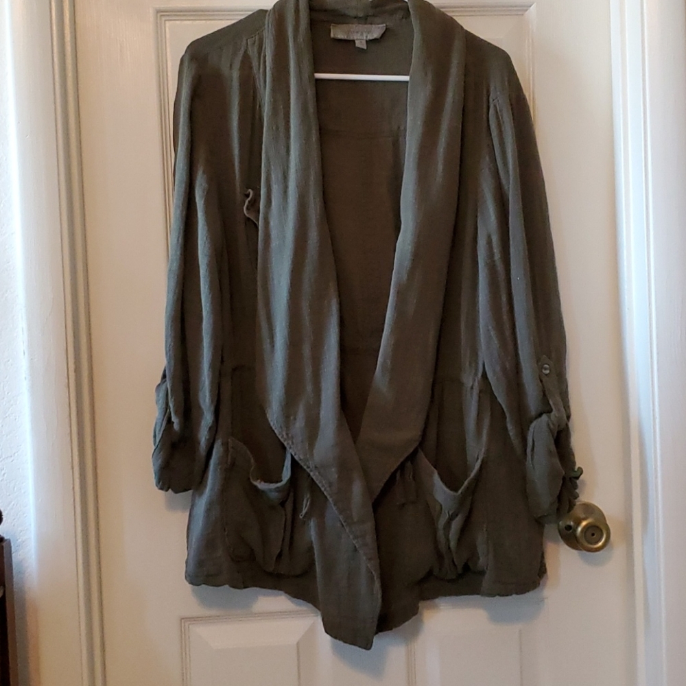 Torrid cotton jacket, army green